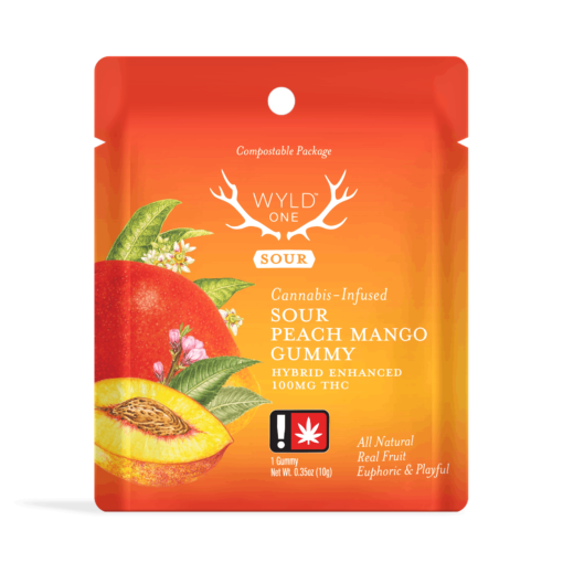 Sour Peach Mango Hybrid Enhanced Gummy